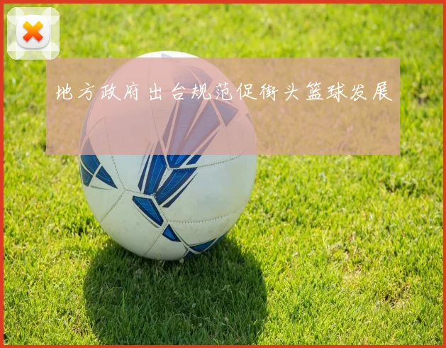 地方政府出台规范促街头篮球发展
